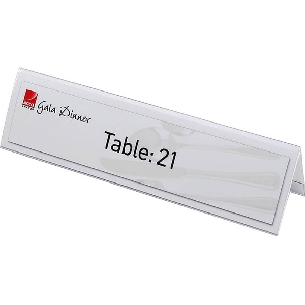 Rexel Name Plates Large 210x59mm Pack 25 Inserts Included