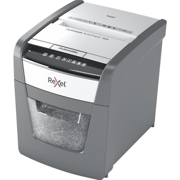 Rexel Optimum Autofeed+ 50x Automatic Cross Cut Paper Shredder