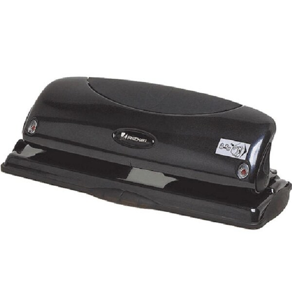 Rexel Precision P425 Punch 4 Hole Fixed 25 Sheet Black