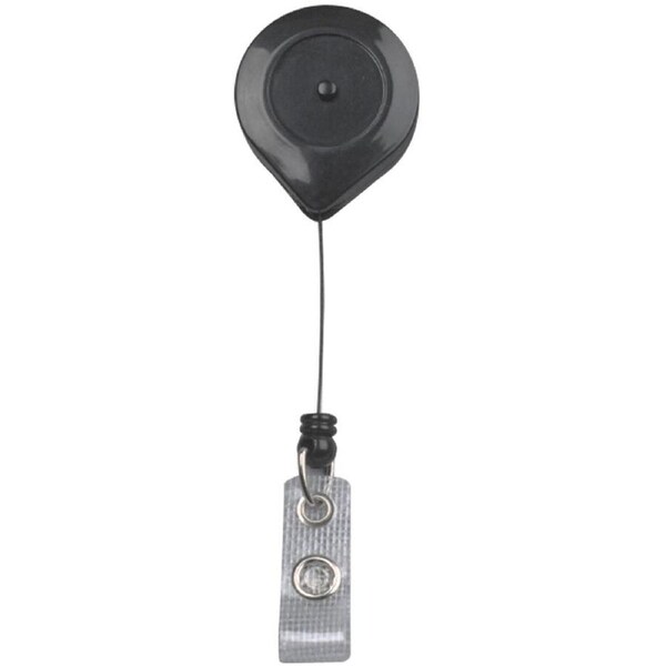 Rexel Retractable Id Cardholder With Lockable Strap Black