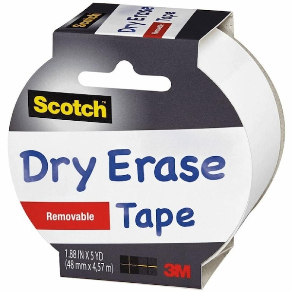 Scotch Dry Erase Tape Removable 48mm x 4.57m
