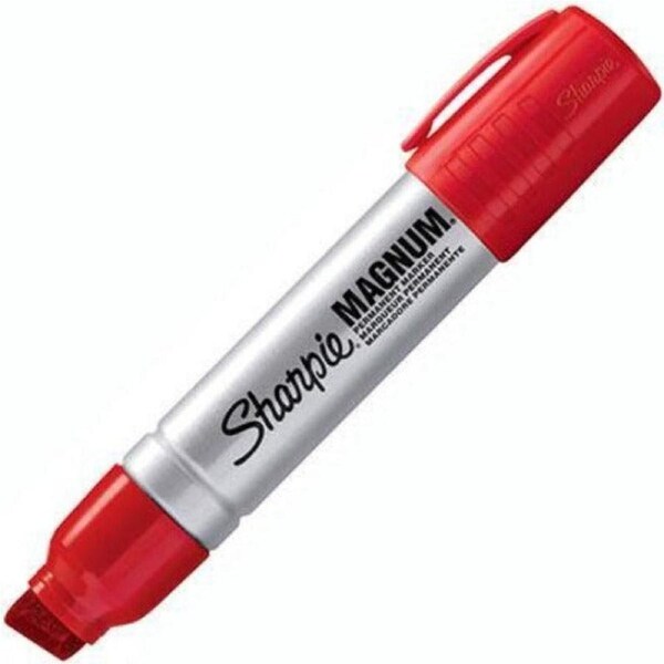 Sharpie Magnum Permanent Marker Chisel 8.0-15.0mm Red