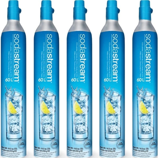 SodaStream Gas Cylinder Replacement Refill Spare 60L Pack 5