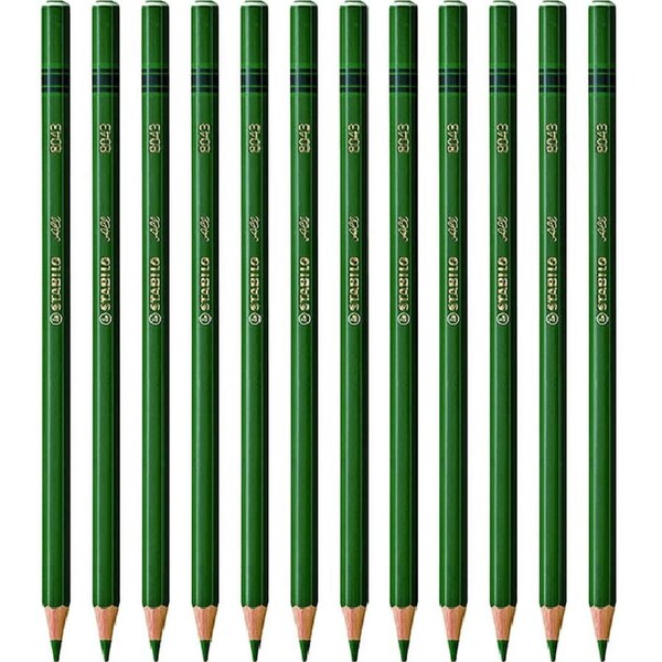 Stabilo 8043 All Pencil Green Colour Box 12