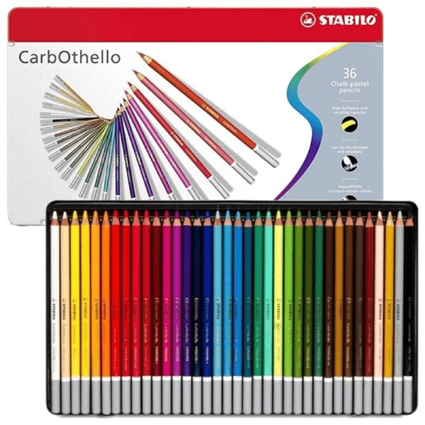 STABILO CarbOthello Chalk Pastel Colour Pencils Tin 36