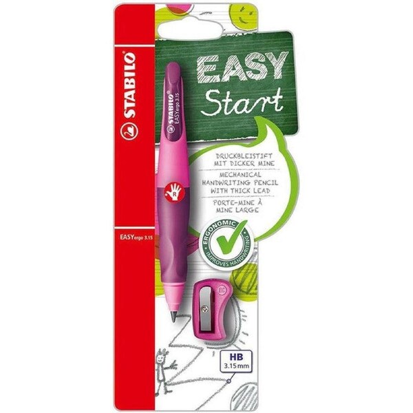 Stabilo Easy Ergo Mechanical Pencil Right Hand Pink