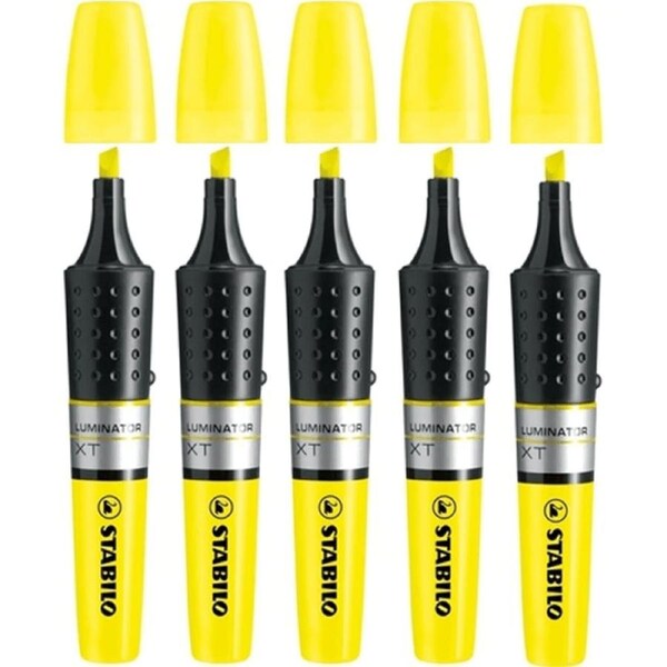 Stabilo Luminator Highlighter Markers Yellow Pack 5