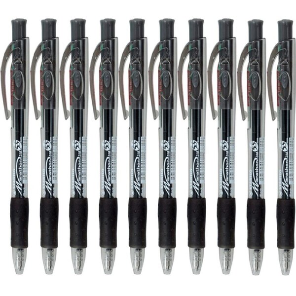 Stabilo Marathon 318 Ballpoint Pen Medium Black Box 10
