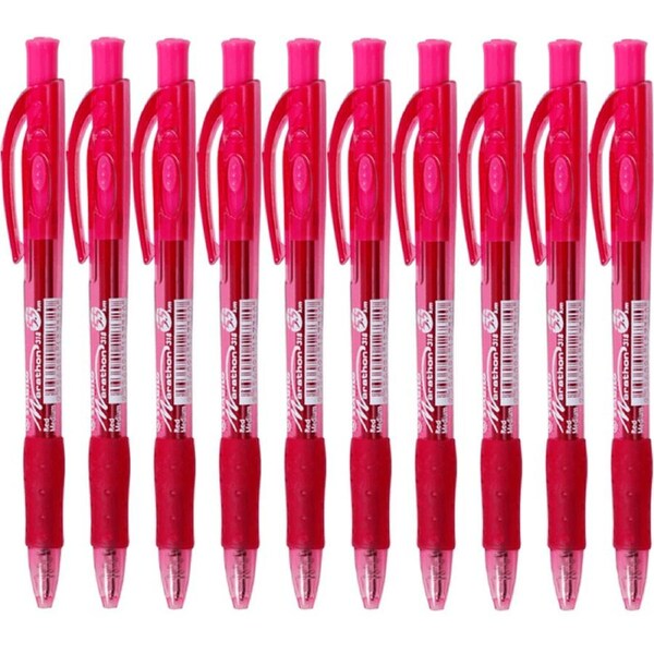 Stabilo Marathon 318 Ballpoint Pen Medium Red Box 10
