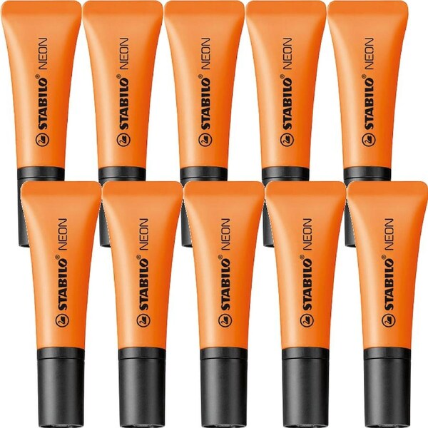 Stabilo Neon Highlighter Orange Box 10