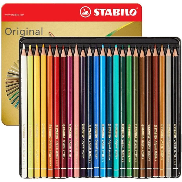 Stabilo Original Colour Pencils Tin 24