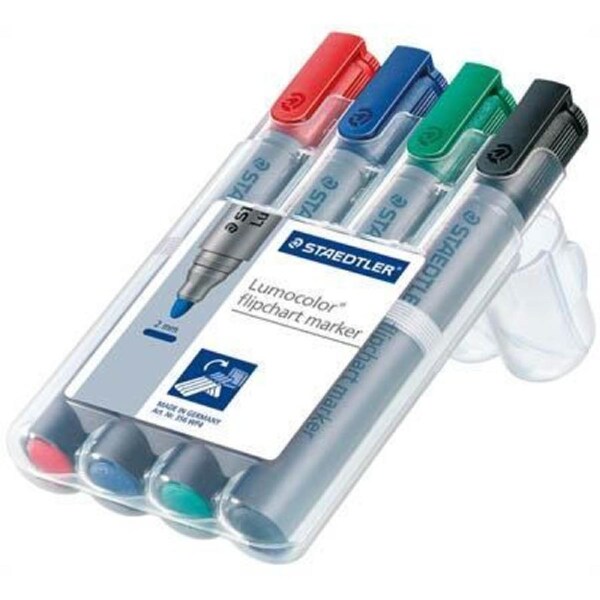 Staedtler 356 Lumocolor Flipchart Marker Wallet 4