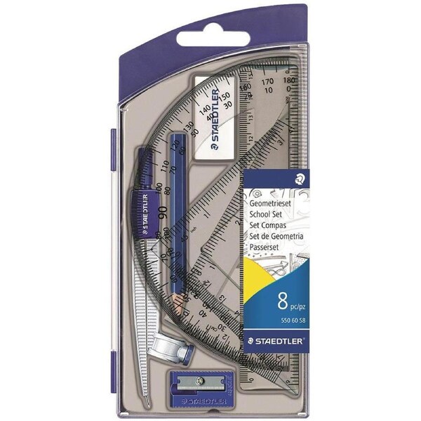 Staedtler 550 Noris Club School Maths Set 8 Piece