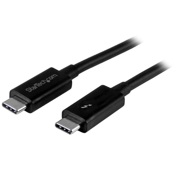 Startech 2m Thunderbolt 3 Cable 20Gbps USB-C Black