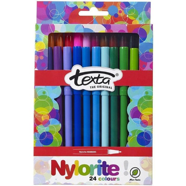 Texta Nylorite Colouring Markers Box 24