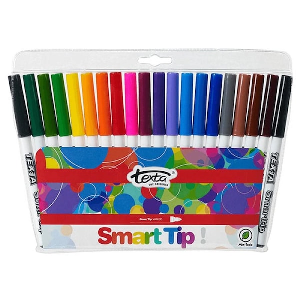 Texta Smarttip Colouring Markers Assorted Wallet 20