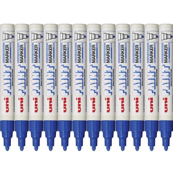 Uni-Ball PX-20 Paint Marker Bullet Tip 2.2mm Blue UNI PX20 Box 12