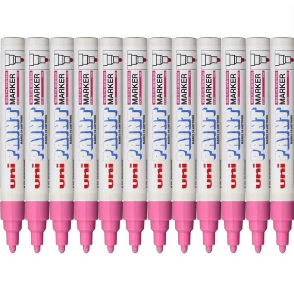 Uni-Ball PX-20 Paint Marker Bullet Tip 2.2mm Pink UNI PX20 Box 12
