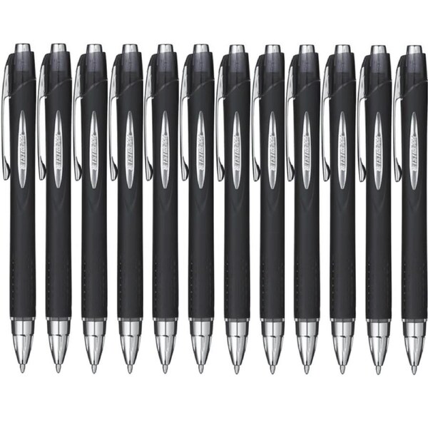 Uni-Ball SXN-210 Jetstream Retractable Rollerball Pen Medium 1.0mm Black Box 12