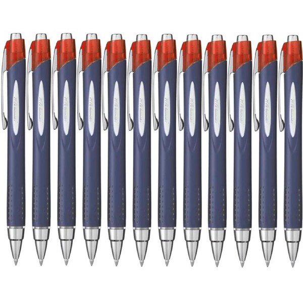 Uni-Ball SXN-217 Jetstream Retractable Rollerball Pen Fine 0.7mm Red Box 12
