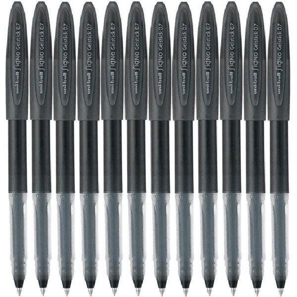 Uni-Ball UM-170 Signo Gelstick Rollerball Pen 0.7mm Black Box 12