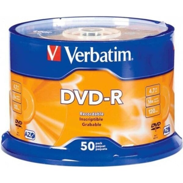 Verbatim DVD-R 4.7Gb 16X Spindle Pack 50 CDs