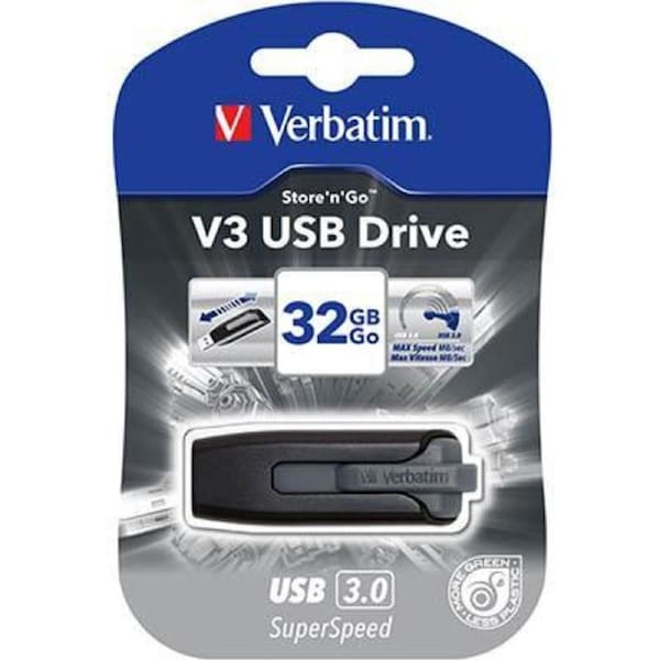 Verbatim Store-N-Go V3 USB Flash Drive 3.0 32GB SuperSpeed