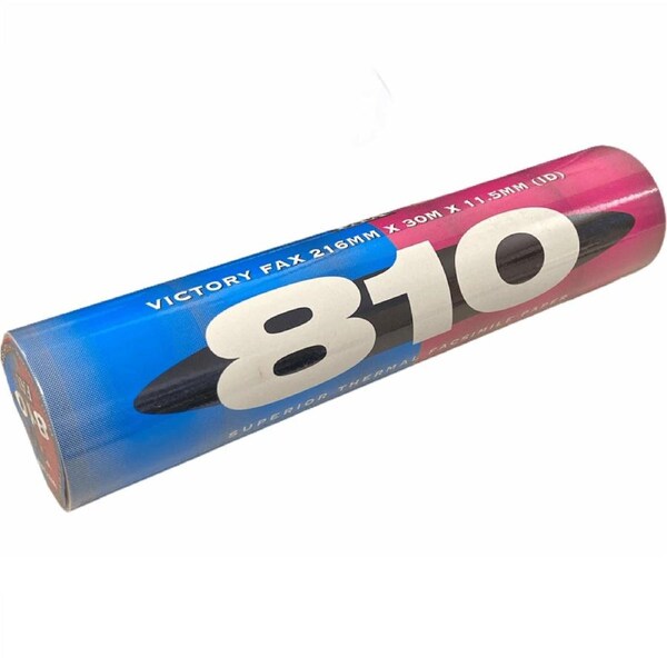 Victory Fax 810 Thermal Roll Paper 216mmx30mx11.5mm Superior Facsimile