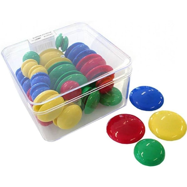 Visionchart Magnetic Whiteboard Buttons Assorted Pack 48