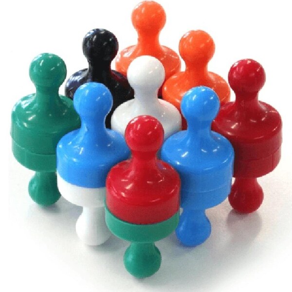 Visionchart Super Strong Glassboard Whiteboard Magnetic Skittles Assorted Pack 18