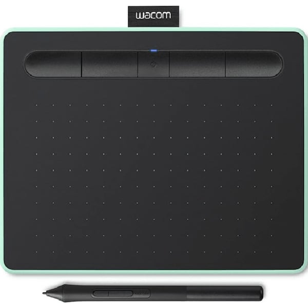 Wacom Intuos Creative Graphics Drawing Tablet Bluetooth Small w/ Pen Pistachio Green