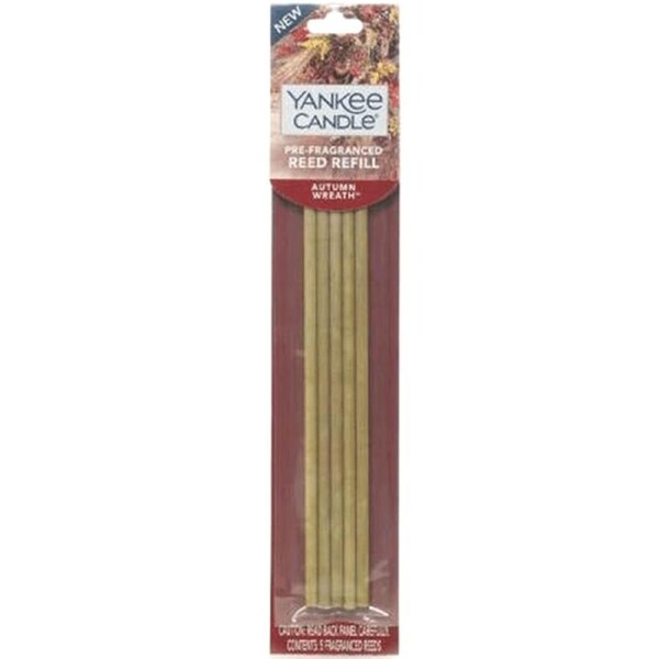 Yankee Candle Reed Diffuser Pre-Fragranced AUTUMN WREATH Sticks Incense Refill Pack