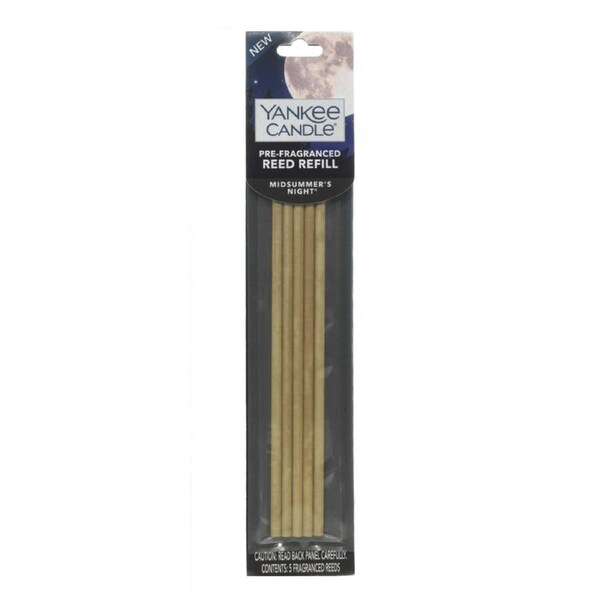 Yankee Candle Reed Diffuser Pre-Fragranced MIDSUMMER NIGHT Sticks Incense Refill Pack