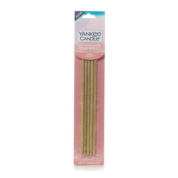 Yankee Candle Reed Diffuser Pre-Fragranced PINK SANDS Sticks Incense Refill Pack