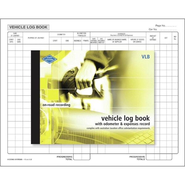 Zions Vehicle Log Book Record VLB