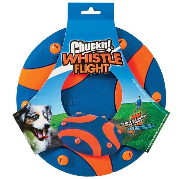 ChuckIt! 28cm Whistle Flight Dog Frisbee Flyer (Chuck It)
