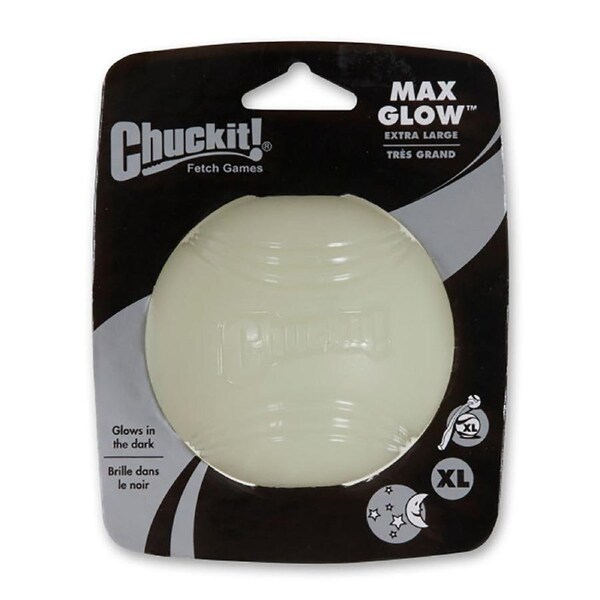 Max Glow Extra Large 9cm Chuck It Dog & Puppy Ball 1 Pack (ChuckIt)