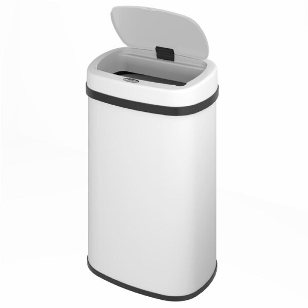 Advwin 50L Rubbish Bin Motion Sensor Kitchen Smart Trash Can White