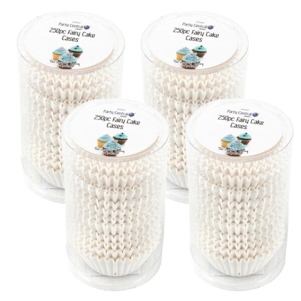 Ozoffer 1000pcs Baking Patty Pans Muffin Cases Liners White