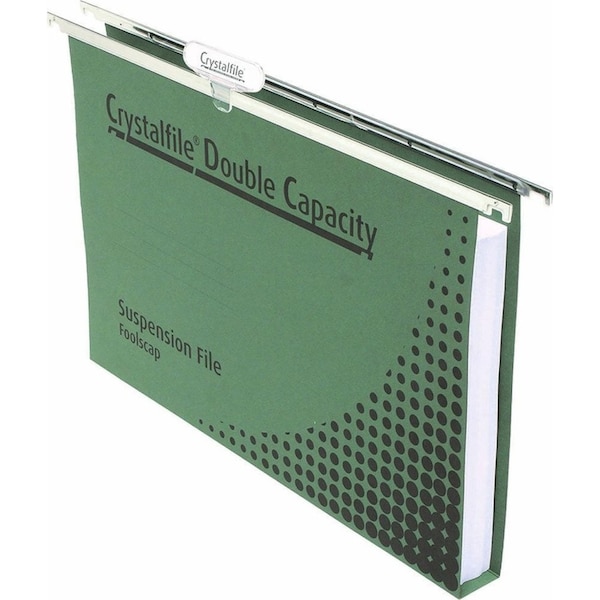 Crystalfile Suspension Files Double Capacity Heavy Duty Foolscap Box 50