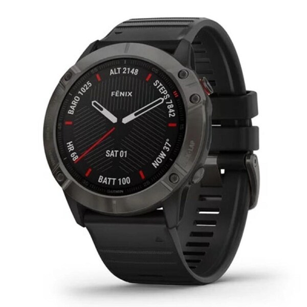 Garmin Fenix 6X Sapphire Edition - Carbon Gray DLC