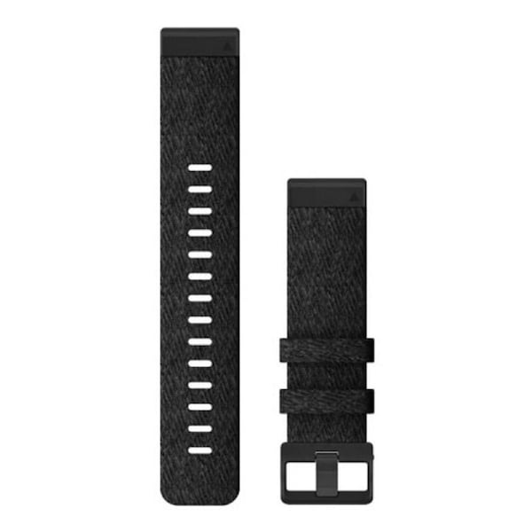 Garmin QuickFit 22 Watch Band - Heathered Black Nylon