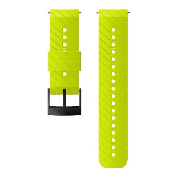 Suunto 24mm Athletic 3 Silicone Strap - Lime Steel M