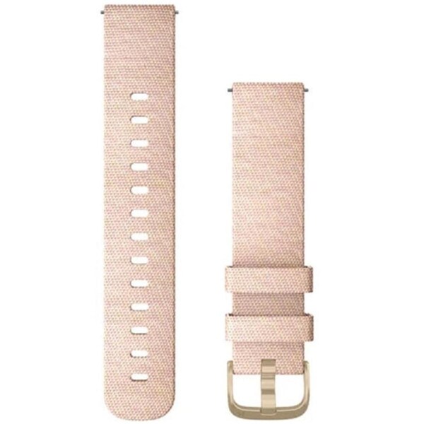 Garmin Quick Release 20 Blush Pink Nylon with Light Gold Hardware