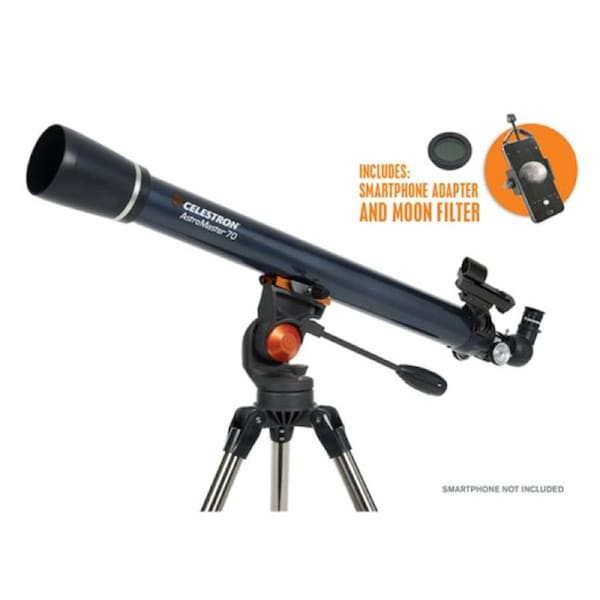 Celestron AstroMaster 70AZ Telescope w Adaptor & Filter