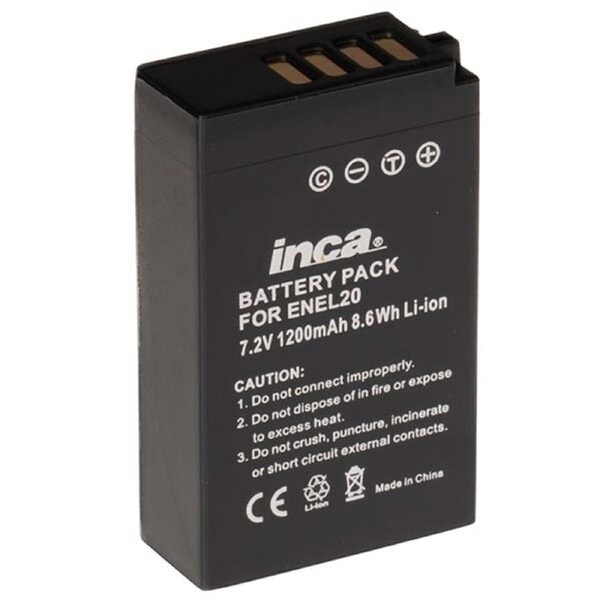 Inca 780206 Li-Ion Battery Replacement for Nikon EN-EL20