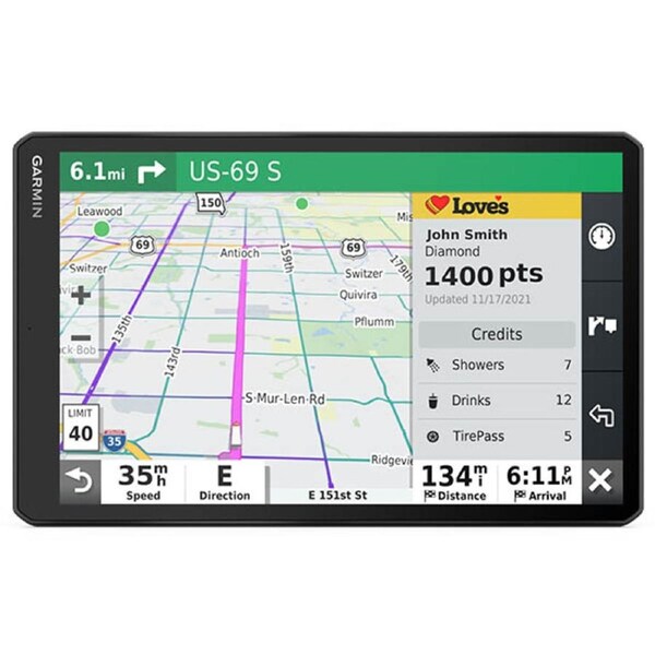 Garmin dezl LGV1010 10" GPS Truck Navigator