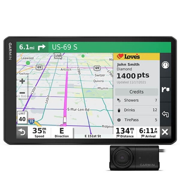 Garmin dezl LGV1010 10" GPS Truck Nav w/ BC 50 Night Vision Cam