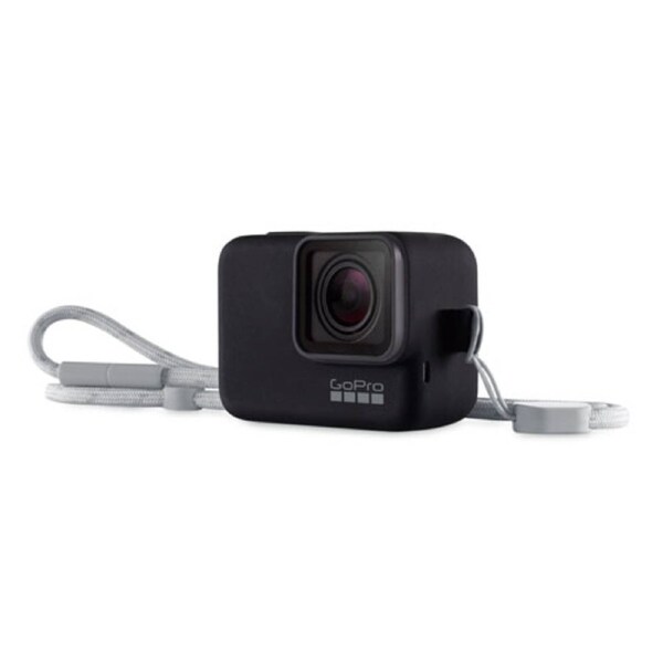 GoPro Hero 7 Sleeve + Lanyard (Black)