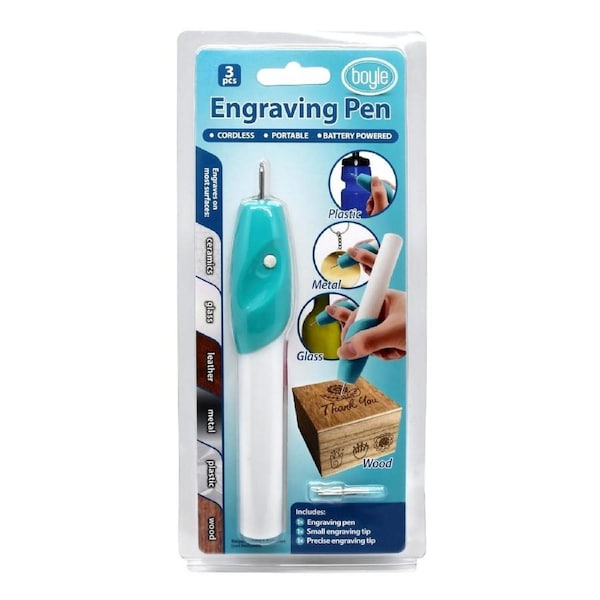 Boyle Portable Cordless Craft Engraving Pen Etching Tool For Glass/Metal/Wood